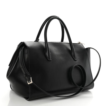 Miu Miu Soft Calfskin Top Handle Satchel Black 3 of 14