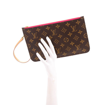 Louis Vuitton Monogram Neverfull MM GM Pochette Pivoine 2 of 8