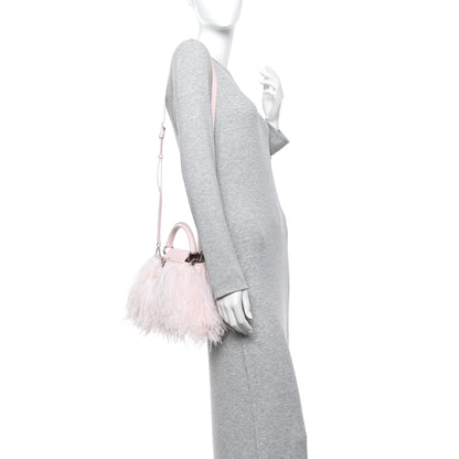 Louis Vuitton Ostrich Feather Capucines Mini Pink 2 of 12