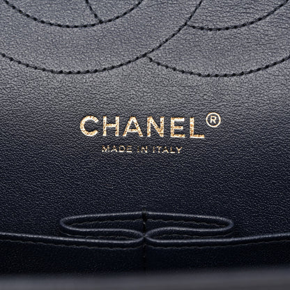 Chanel Caviar Quilted Jumbo Double Flap Navy Blue 6 of 11