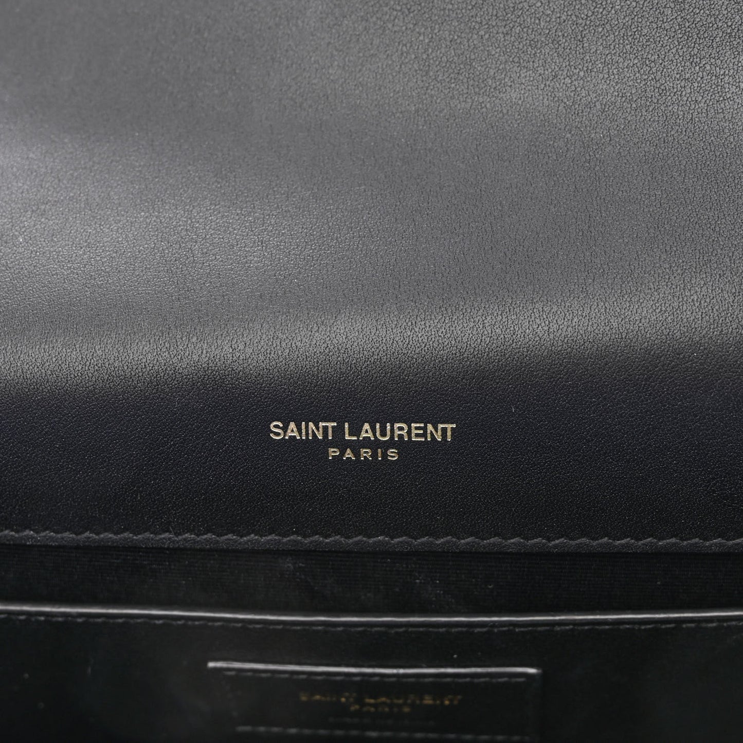 Calfskin Polka Dot Print Medium Monogram Kate Satchel Black