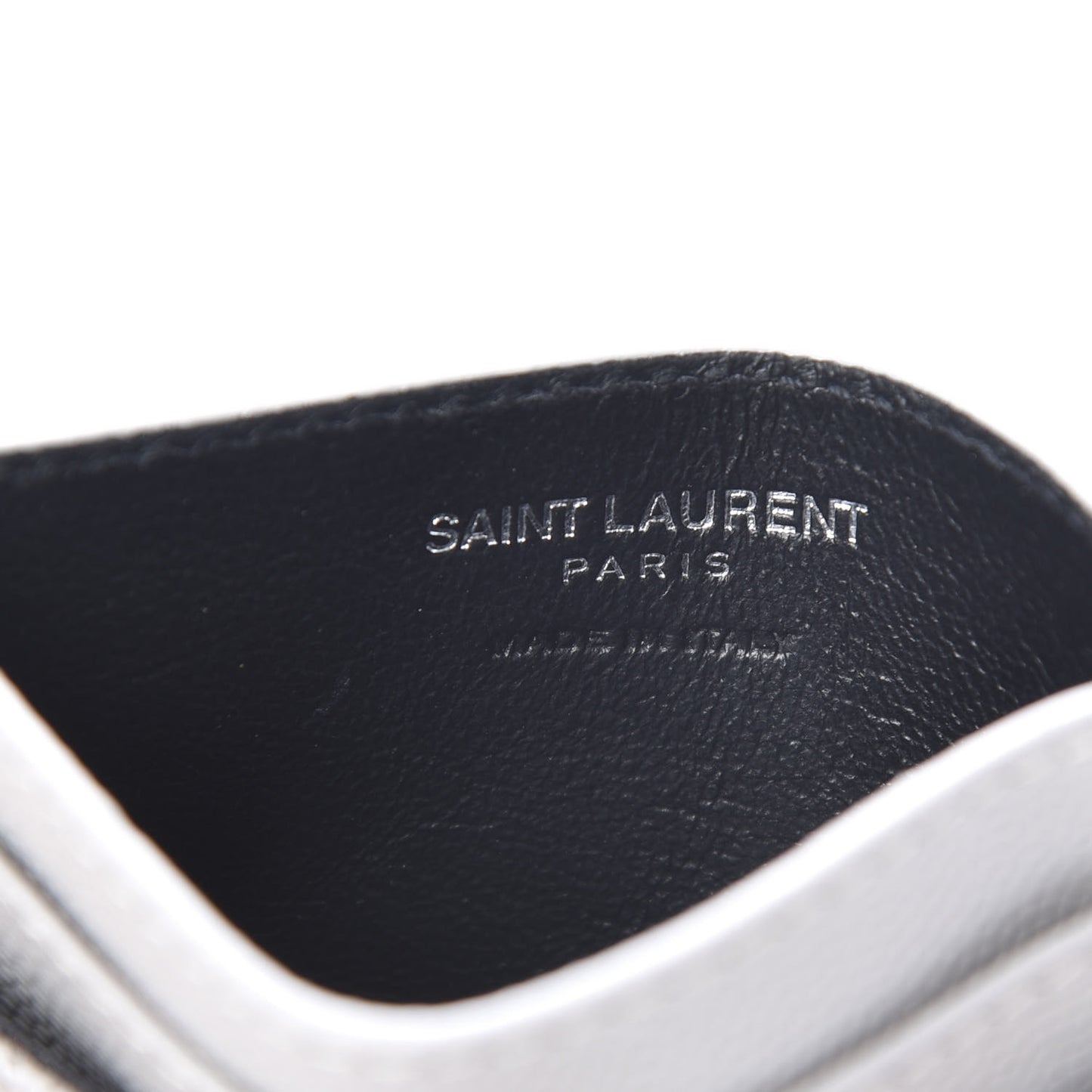 Grain De Poudre Matelasse Chevron Card Case Granite