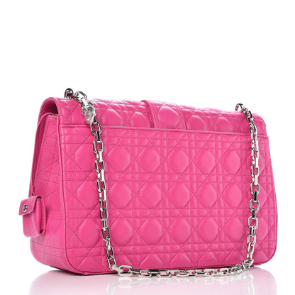 Christian Dior Lambskin Cannage Large Miss Dior Flap Fuchsia 3 of 11