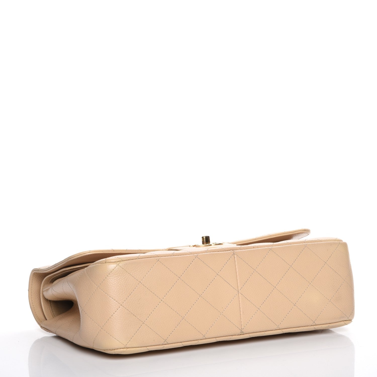 Chanel Caviar Quilted Jumbo Double Flap Beige Clair 4 of 7