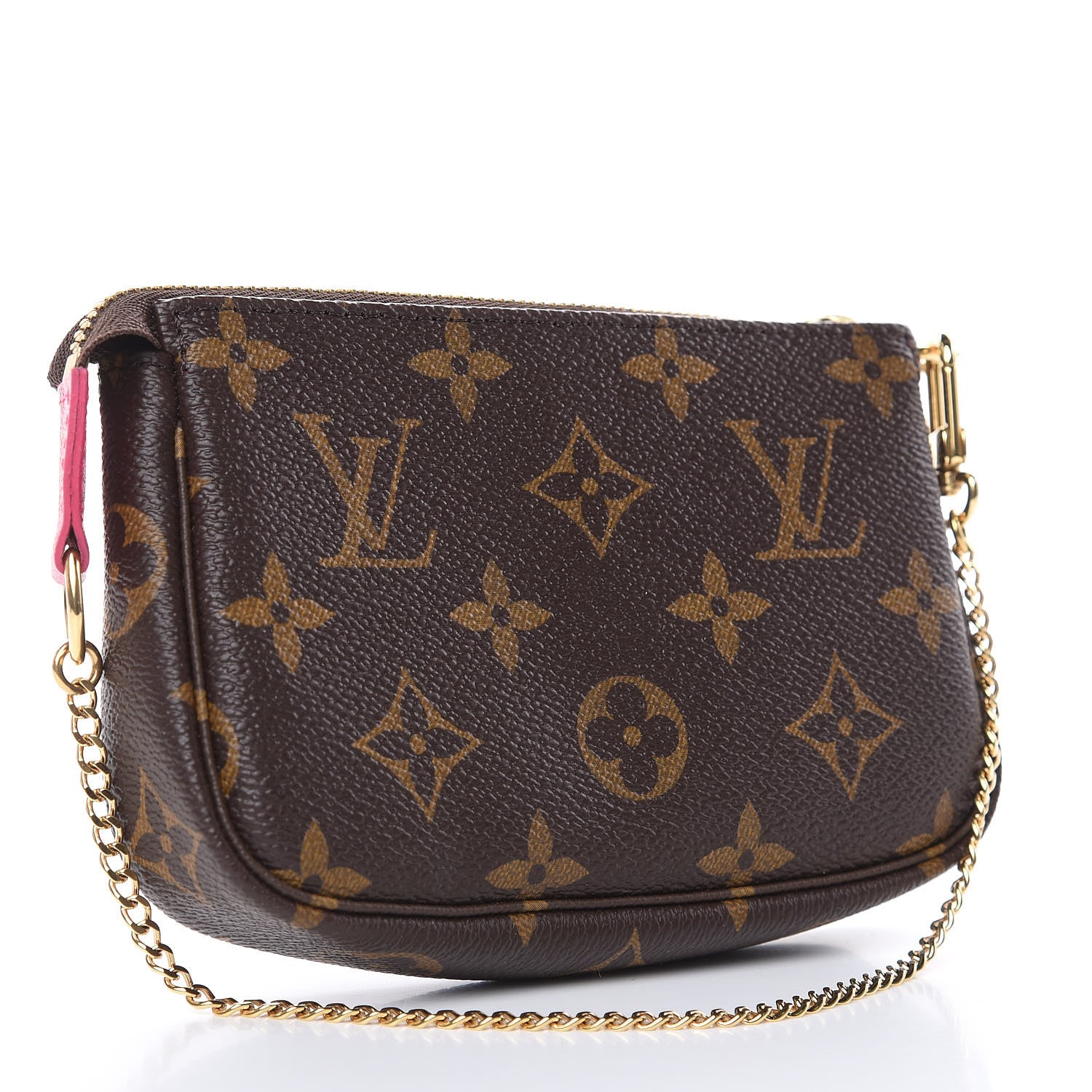 Louis Vuitton Monogram 2019 Christmas Animation Mini Courchevel Pochette Accessories Fuchsia 3 of 8