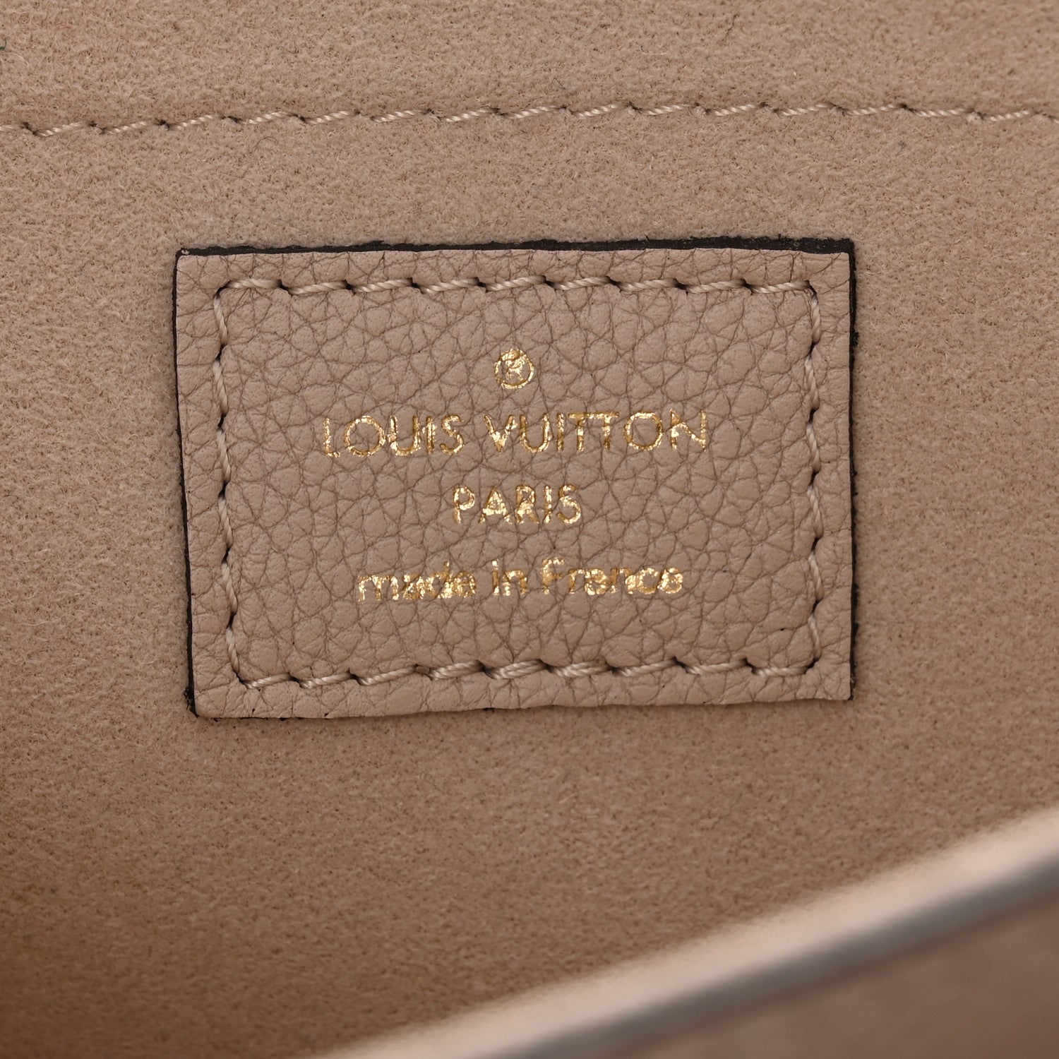 Louis Vuitton Grained Calfskin Lockme Tender Greige 6 of 12