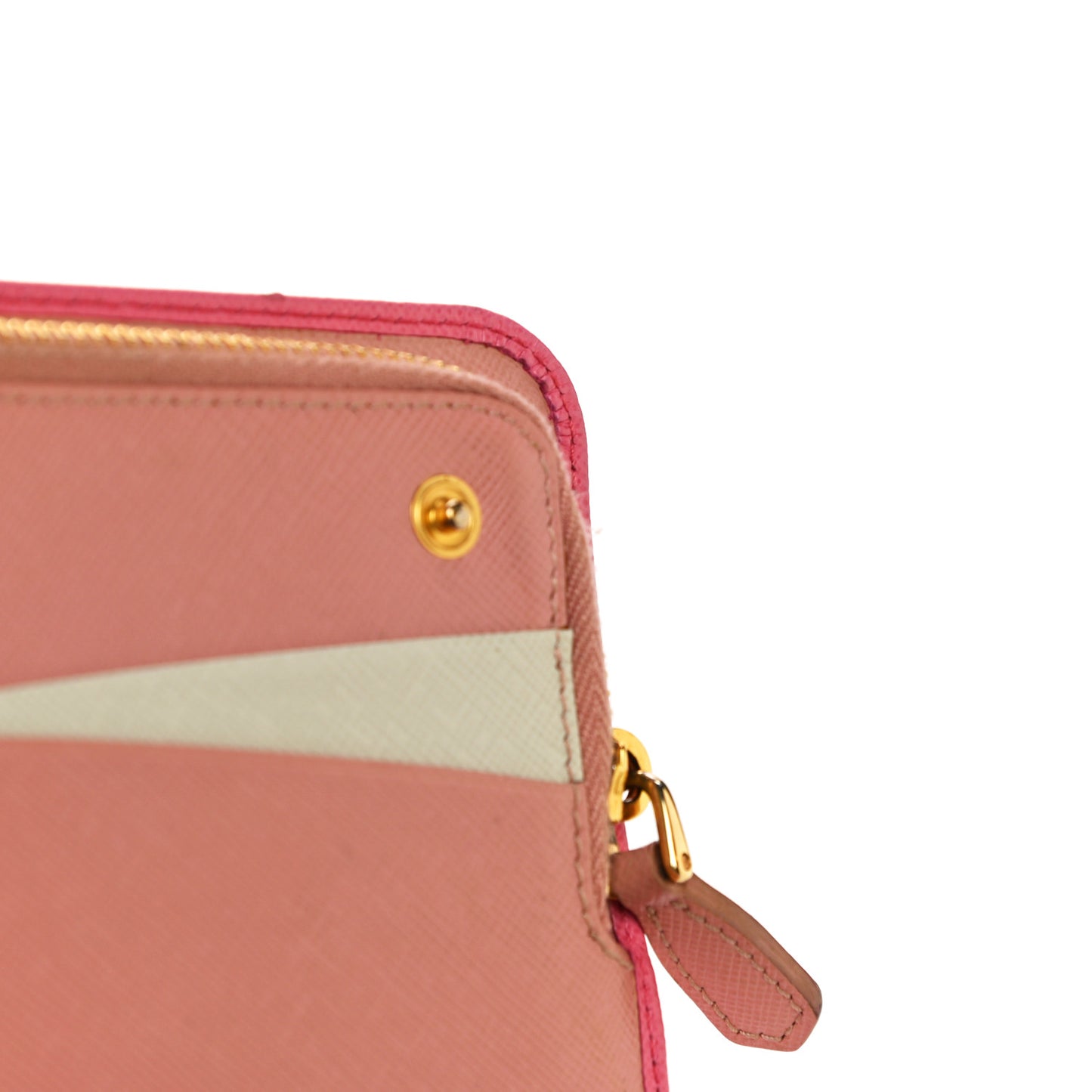 Saffiano Colour Metal Wallet Petalo Peonia