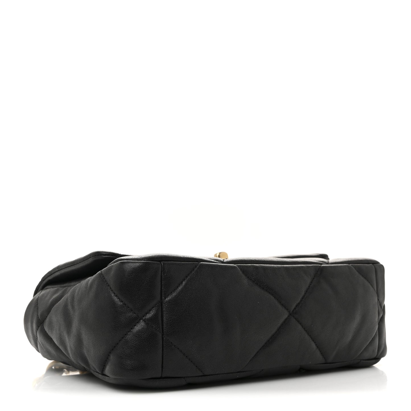 Lambskin Quilted Medium Chanel 19 Flap Black