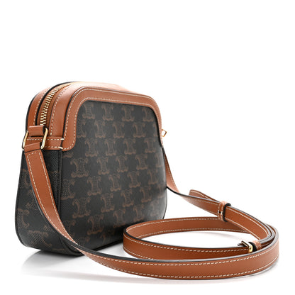 Celine Triomphe Canvas Small Camera Bag Tan 3 of 11