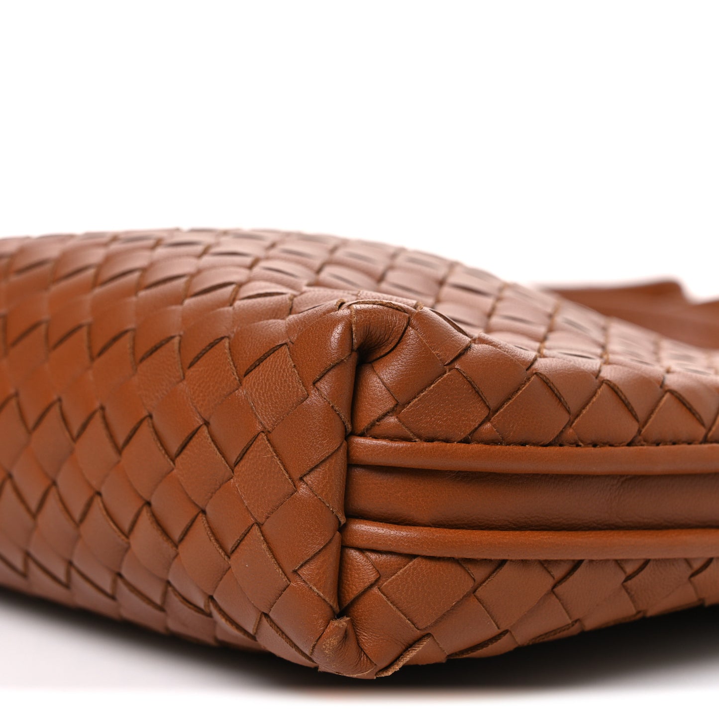 Nappa Intrecciato Nodini Crossbody Messenger Noce
