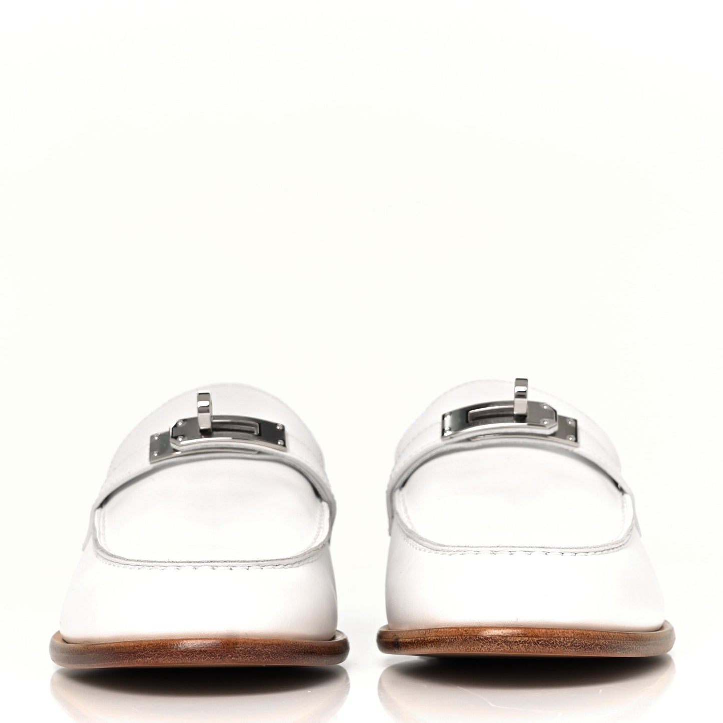 Calfskin Womens Destin Loafer 37 White