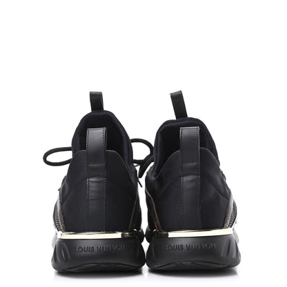 Louis Vuitton Technical Nylon Monogram Rubber Aftergame Sneakers 38.5 Black 6 of 12