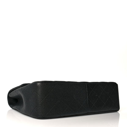 Chanel Caviar Quilted Jumbo Single Flap Black 3 of 10