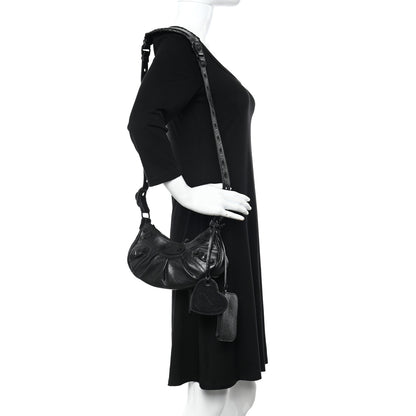 Balenciaga Agneau Arena Monochrome Le Cagole Shoulder Bag XS Black 2 of 11