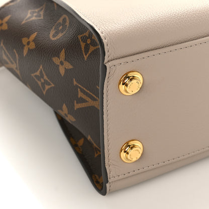 Louis Vuitton Calfskin Monogram On My Side PM Greige 7 of 8