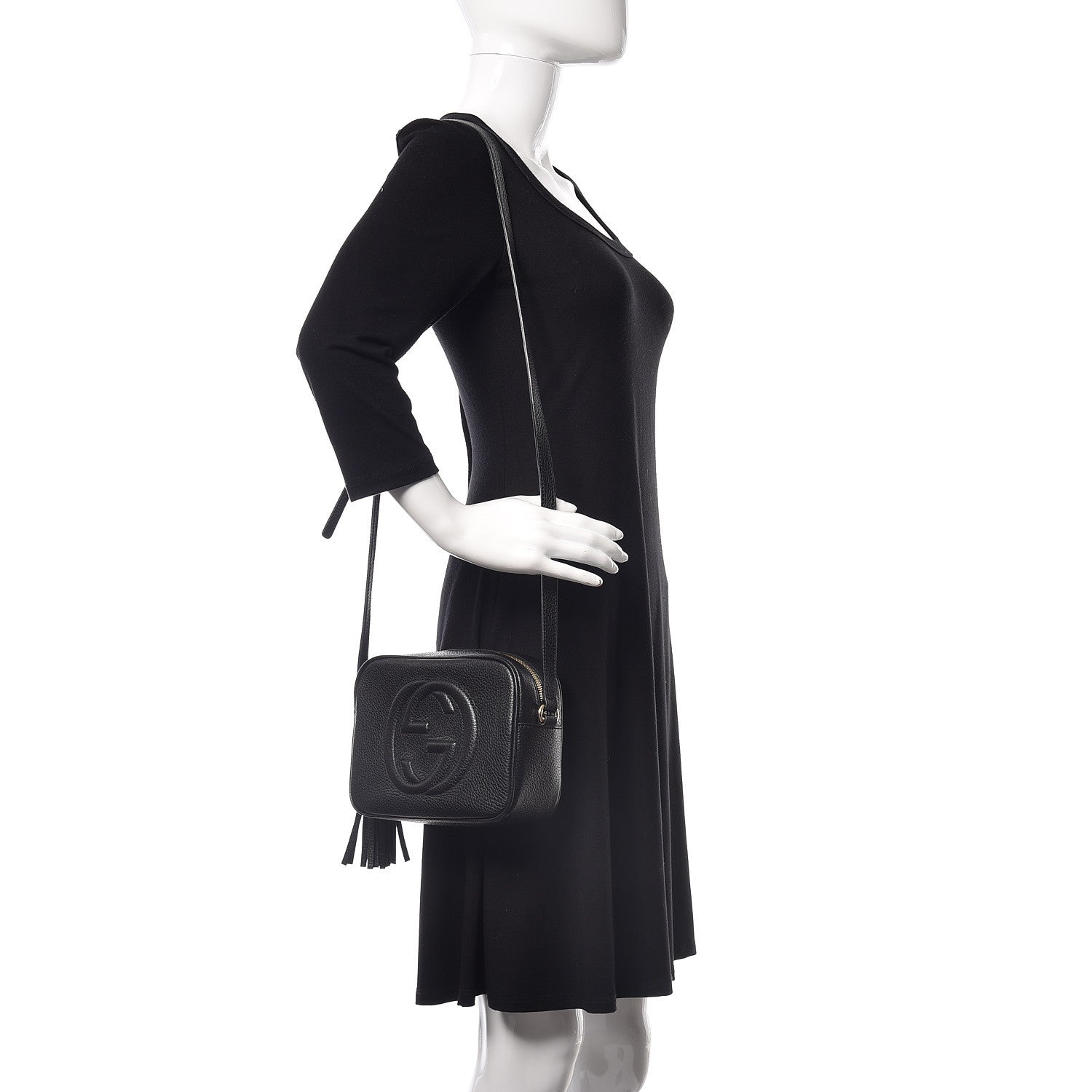 Gucci Pebbled Calfskin Small Soho Disco Bag Black 2 of 9