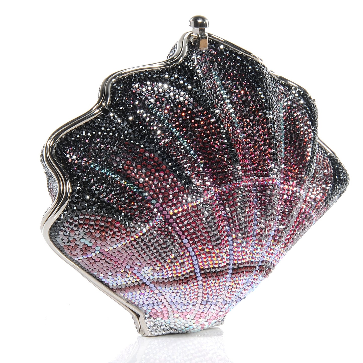 Crystal Clamshell Minaudiere Evening Bag Clutch