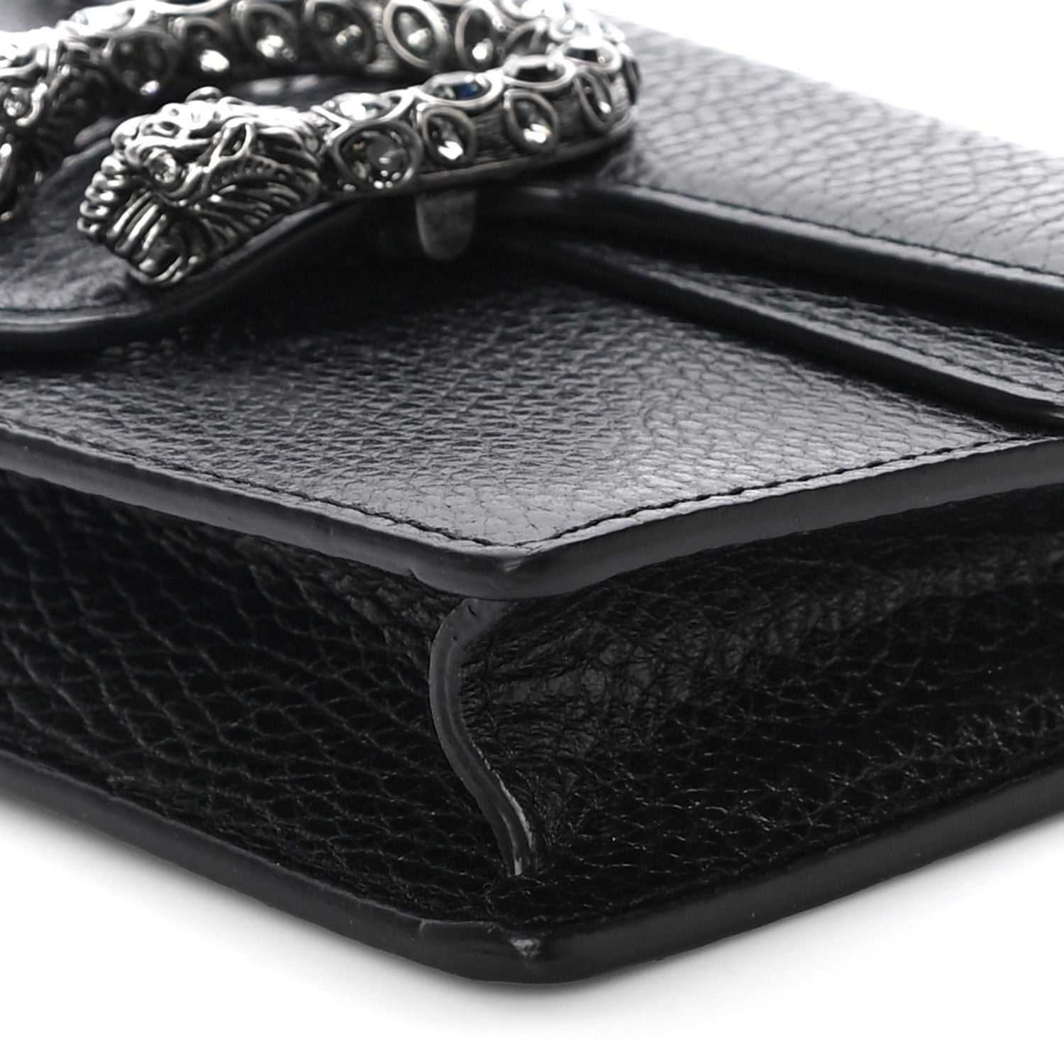 Gucci Calfskin Super Mini Dionysus Shoulder Bag Black 8 of 12