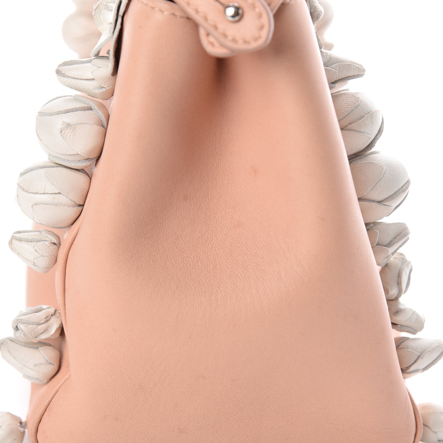 Nappa Rosebud Mini Peekaboo Iconic Satchel Baby Pink