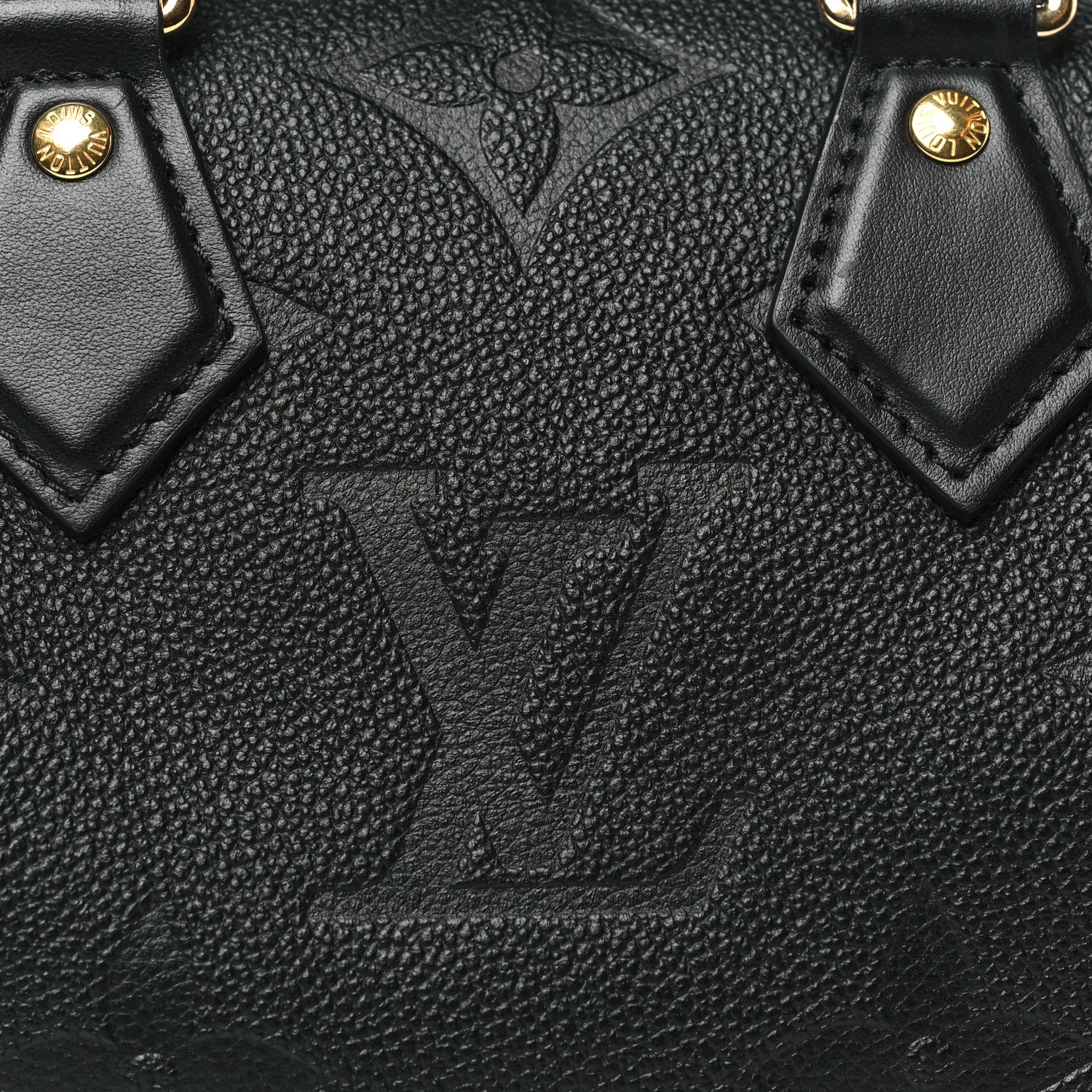 Louis Vuitton Empreinte Monogram Giant Speedy Bandouliere 20 Black 7 of 9