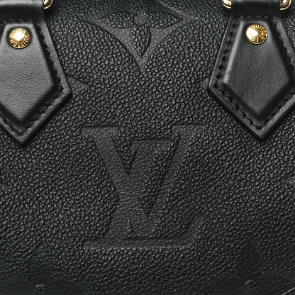 Louis Vuitton Empreinte Monogram Giant Speedy Bandouliere 20 Black 7 of 9