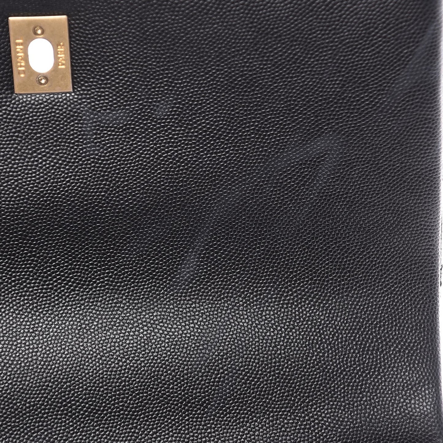 Caviar Quilted Small Coco Handle Flap Black