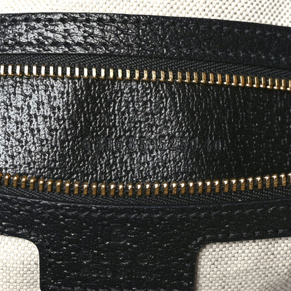 Gucci Jacquard Black Denim GG Monogram Medium Ophidia Shopping Tote Black Ivory 7 of 10