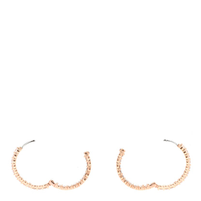 Roberto Coin 18K Rose Gold Diamond 2.96ctw Inside Outside Hoop Earrings 3 of 5