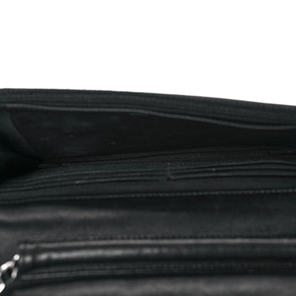 Chanel Patent Quilted Wallet On Chain WOC Black 5 of 11