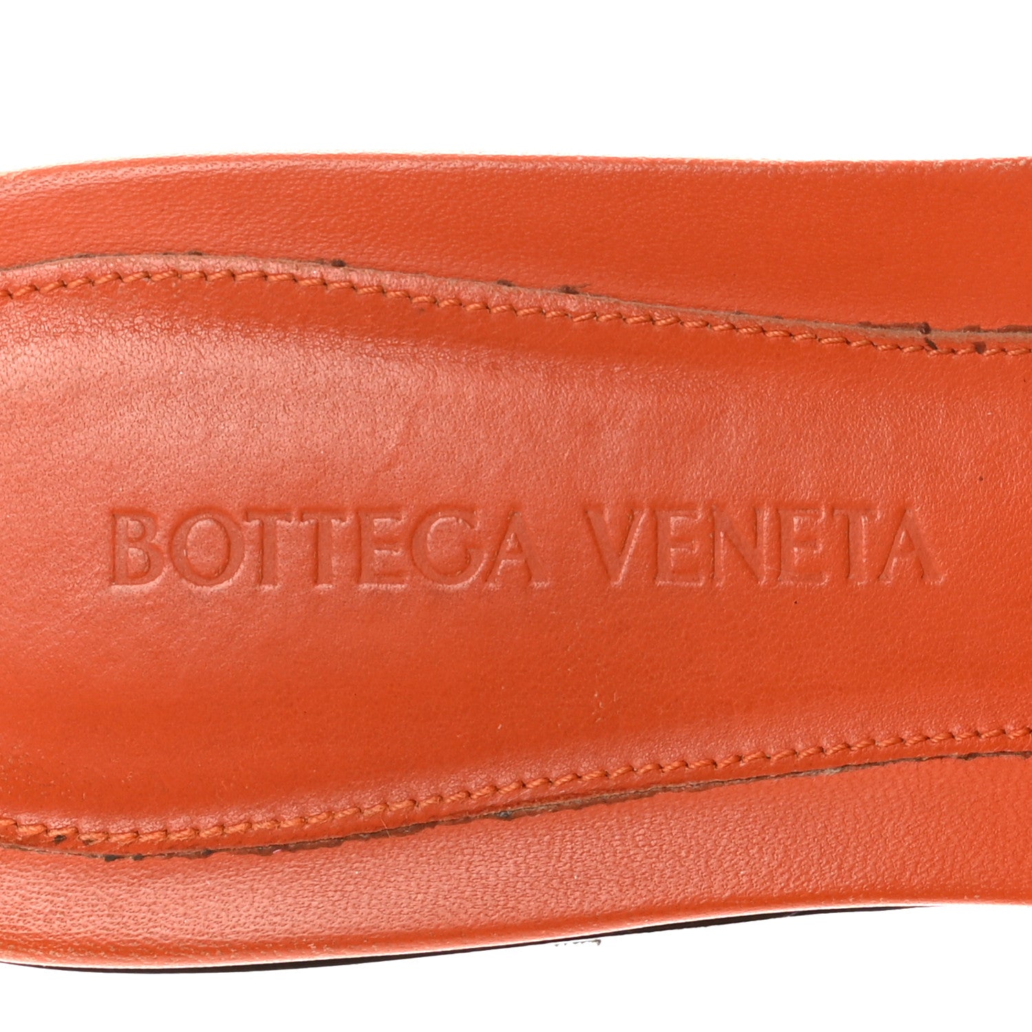 Bottega Veneta Nappa Matelasse Padded Flat Sandals 38 Orange 8 of 8