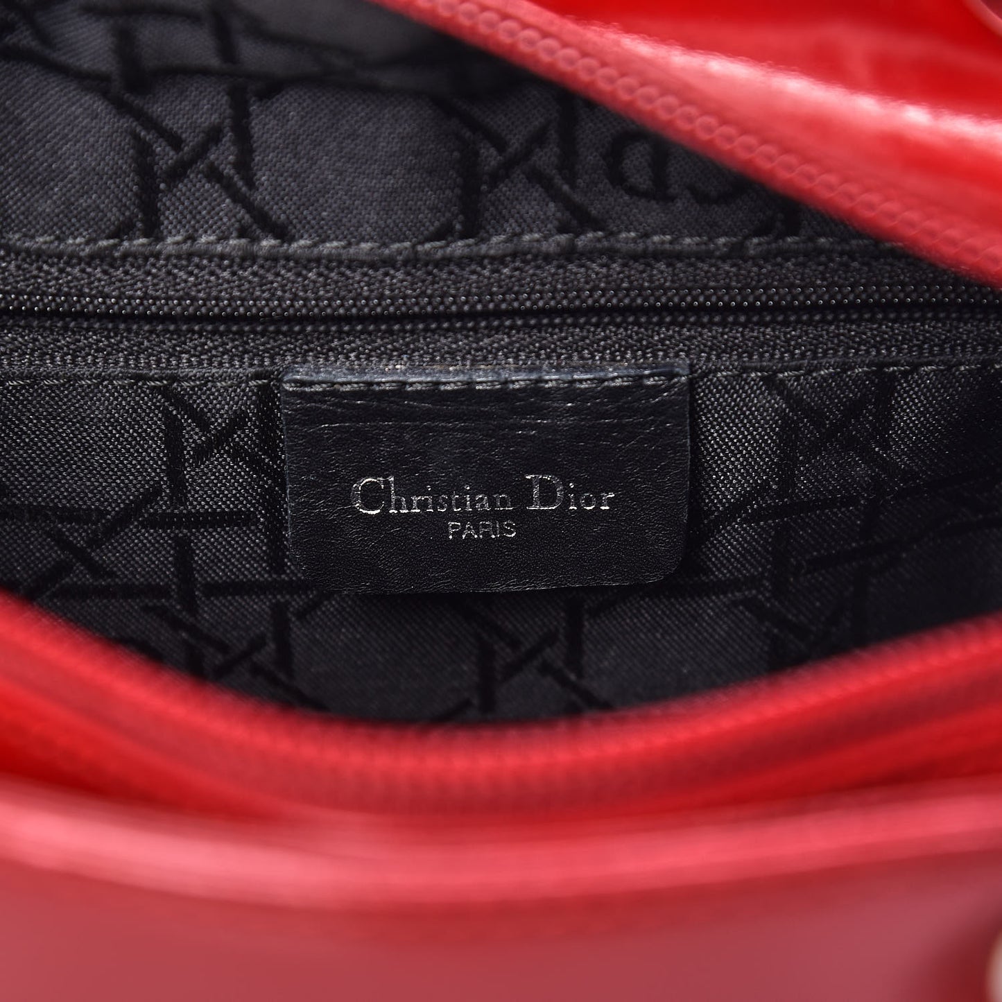 Patent Medium Lady Dior Red