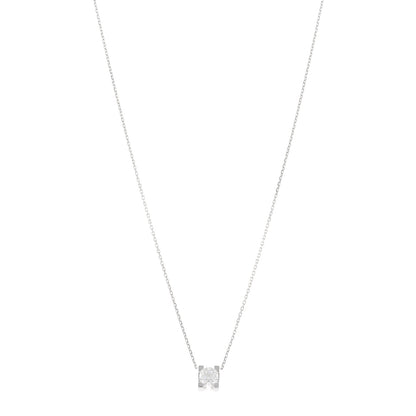 Cartier 18K White Gold Diamond .71ct C De Cartier Pendant Necklace 1 of 5