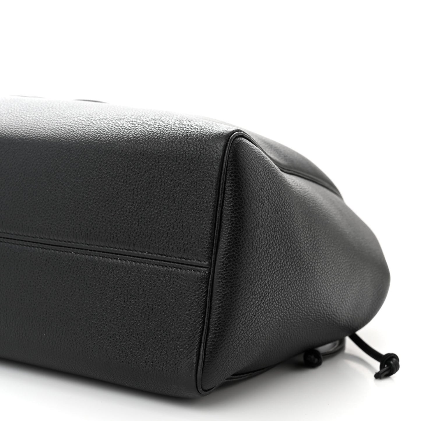 Smooth Calfskin Cuir Triomphe Cabas Drawstring Black
