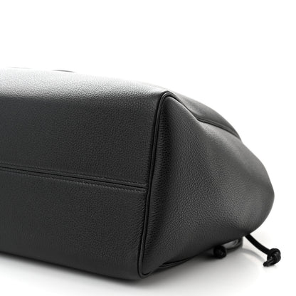 Celine Smooth Calfskin Cuir Triomphe Cabas Drawstring Black 10 of 10