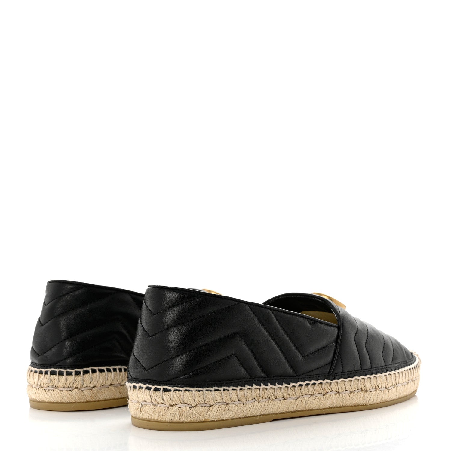 Gucci Nappa Matelasse Mens GG Marmont Espadrilles 9.5 Black 4 of 9