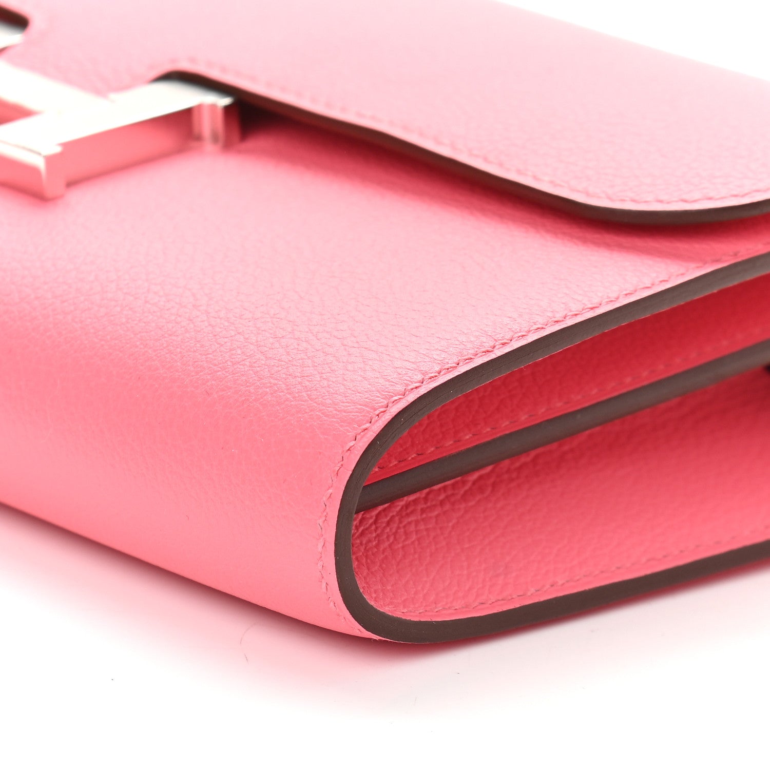 Hermes Evercolor Constance Wallet To Go Rose Azalee 9 of 9