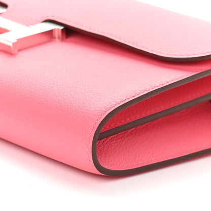 Hermes Evercolor Constance Wallet To Go Rose Azalee 9 of 9