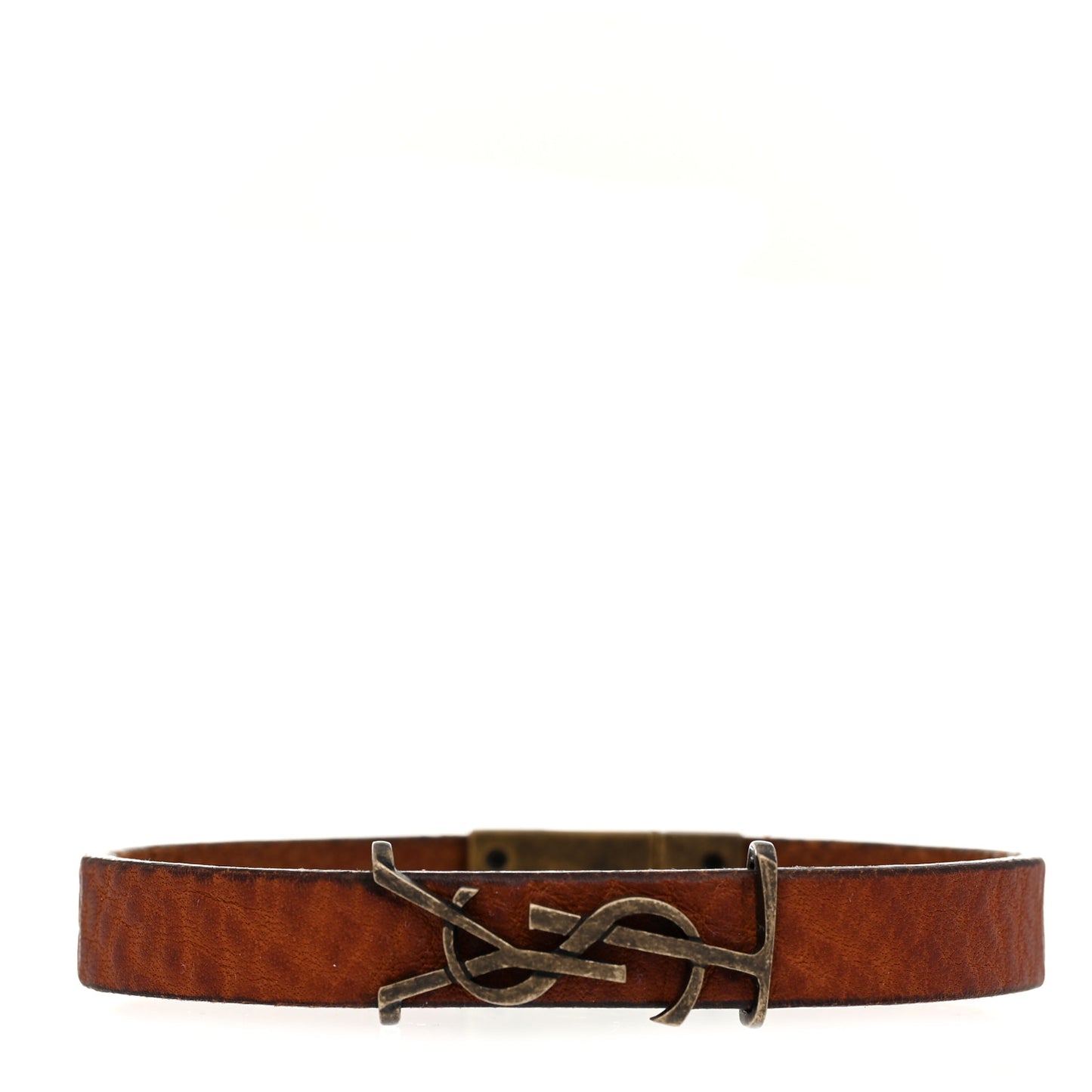 Vegetable Tanned Calfskin Opyum Bracelet L Dark Brown Chocolate