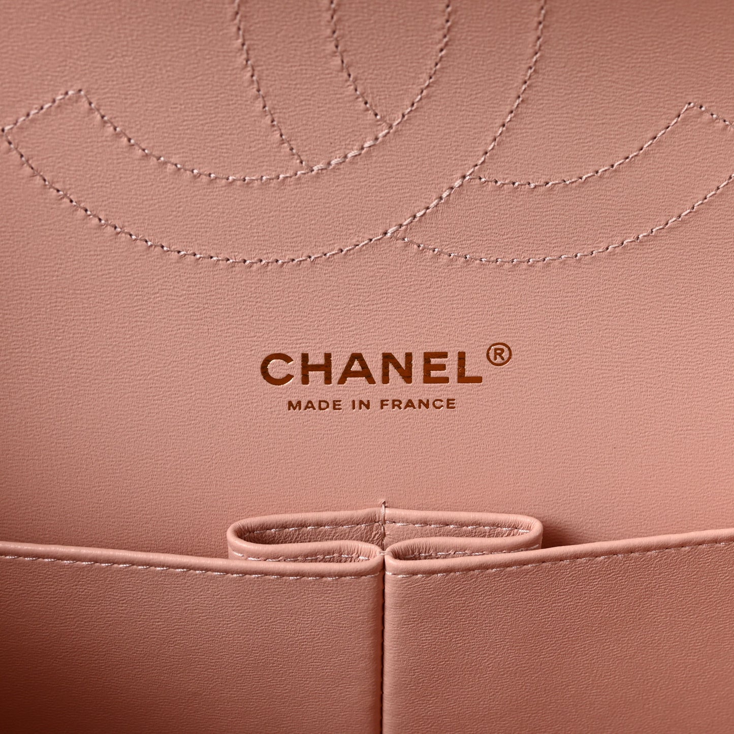 Caviar Quilted Jumbo Double Flap Light Pink