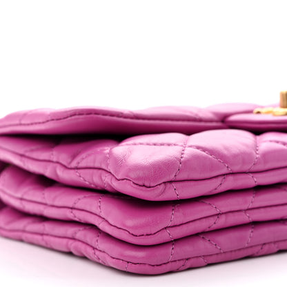 Chanel Lambskin Quilted Small Pillow Crush Flap Purple 9 of 11