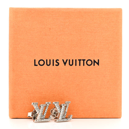 Louis Vuitton Crystal LV Iconic Earrings Silver 8 of 8
