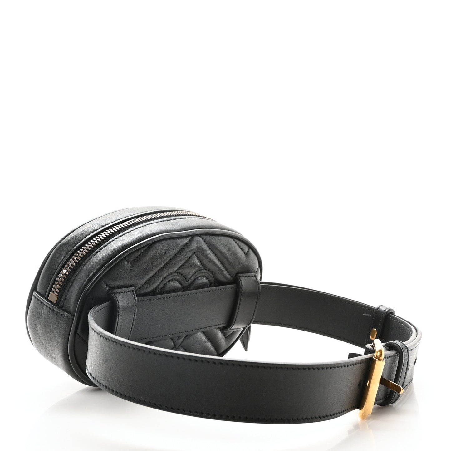 Calfskin Matelasse GG Marmont Belt Bag 75 30 Black