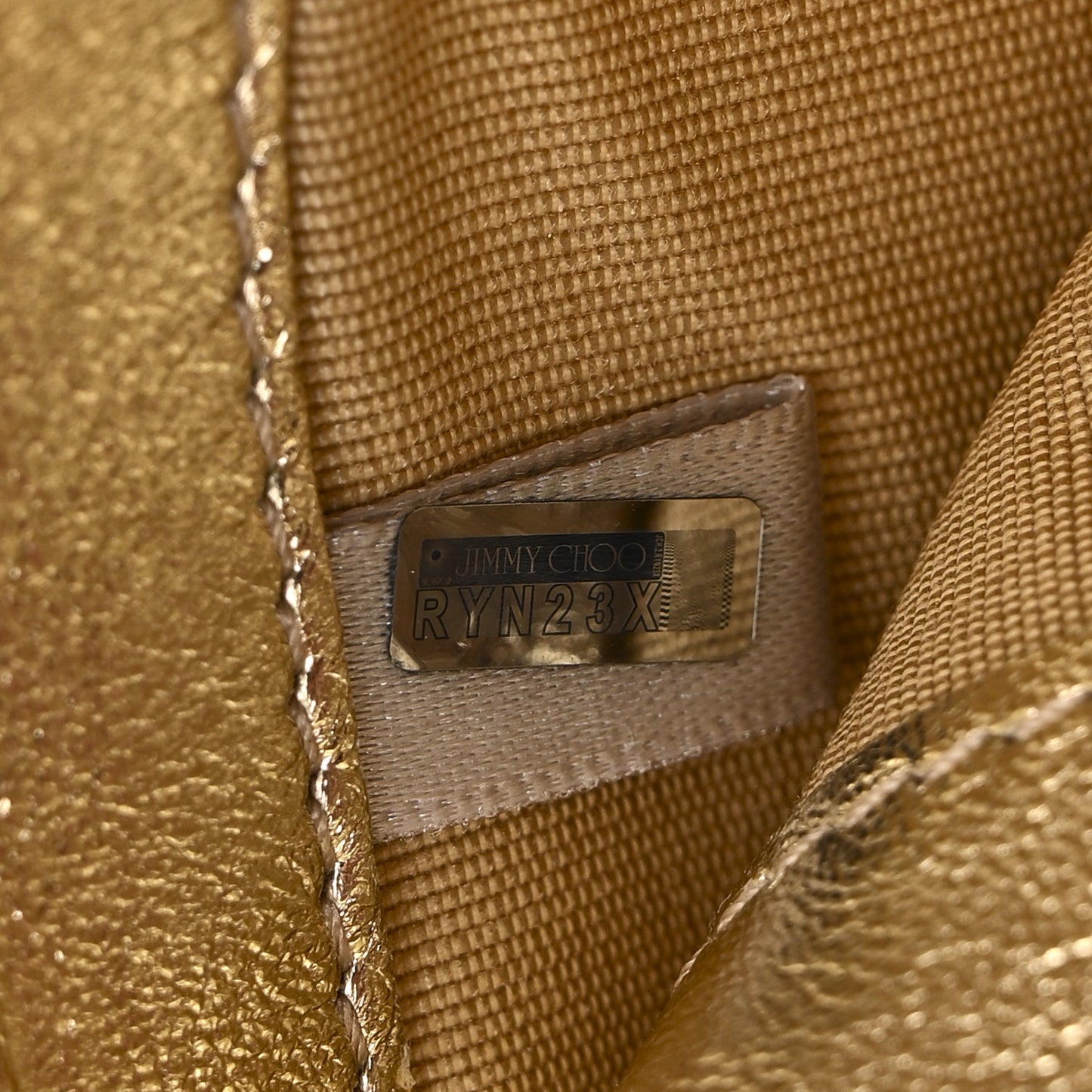 Glitter Milla Wallet on Chain Gold