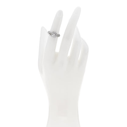 Van Cleef & Arpels Platinum Diamond .70ct Couture Solitaire Ring 48 4.5 2 of 7