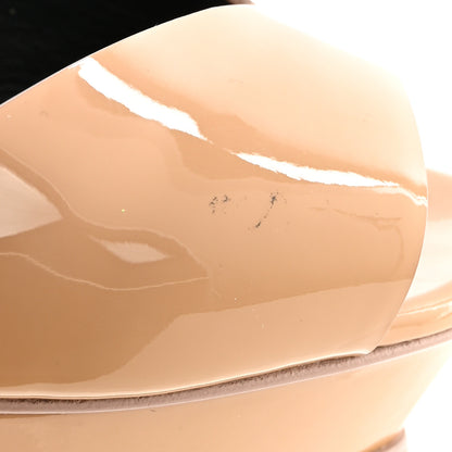 Saint Laurent Vitello Vernice Tribute 105 Sandals 39.5 Soft Nude 11 of 12