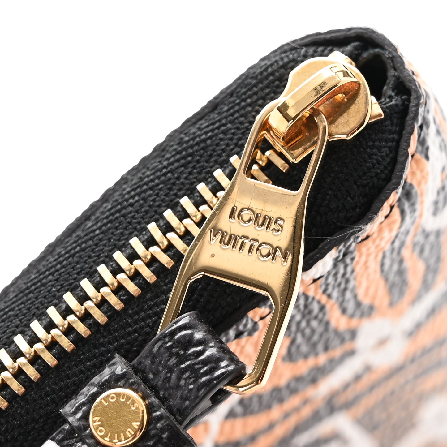 Monogram Giant Jungle Zippy Coin Purse Black