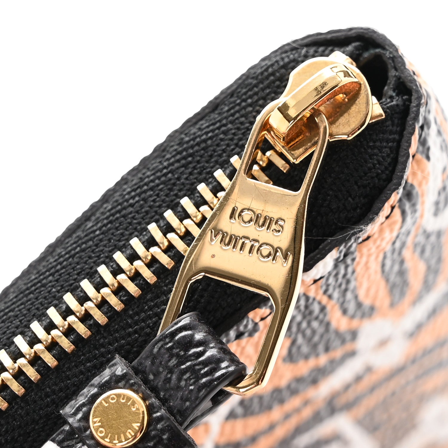 Louis Vuitton Monogram Giant Jungle Zippy Coin Purse Black 9 of 9