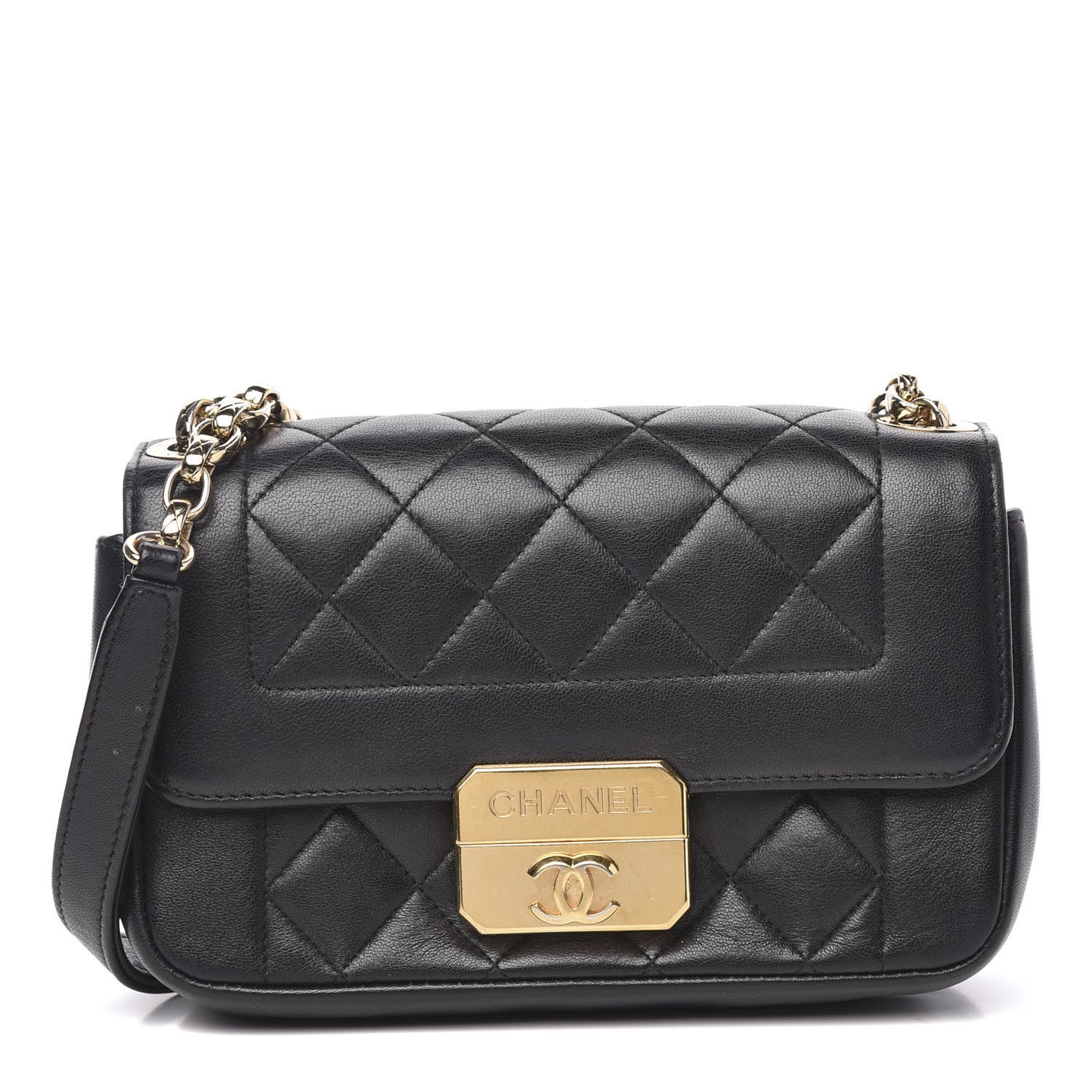 Lambskin Mini Chic With Me Flap Black