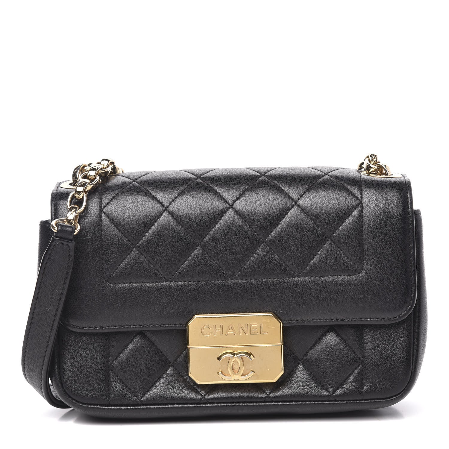 Chanel Lambskin Mini Chic With Me Flap Black 1 of 13