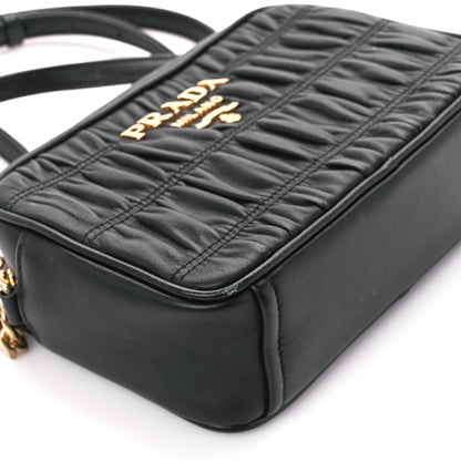 Prada Nappa Gaufre Camera Bag Black 10 of 13